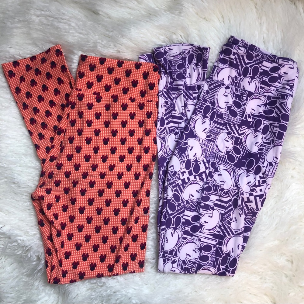 Lularoe x Disney | Mickey & Minnie OS Leggings Lot